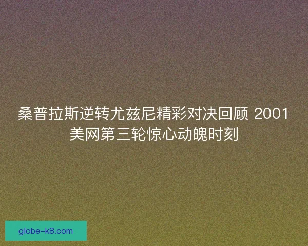 桑普拉斯逆转尤兹尼精彩对决回顾 2001美网第三轮惊心动魄时刻 桑普拉斯逆转尤兹尼精彩对决回顾 2001美网第三轮惊心动魄时刻