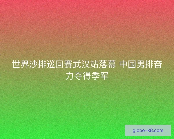 世界沙排巡回赛武汉站落幕 中国男排奋力夺得季军 世界沙排巡回赛武汉站落幕 中国男排奋力夺得季军